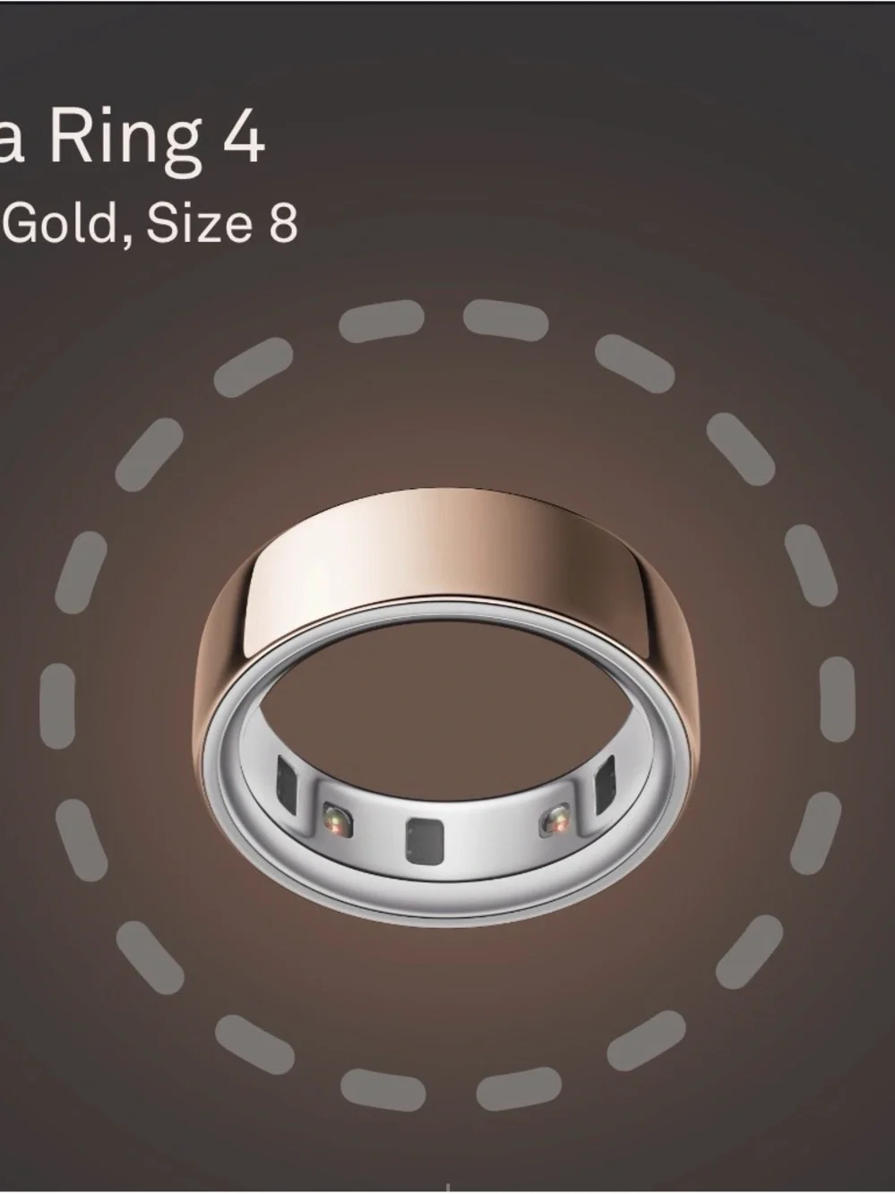 Oura Ring 4 Rose Gold Wearable Tracker